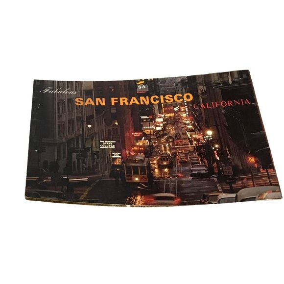 San Francisco Bay Area Souvenir Postcard Booklet 1960's Era - Picture 3 of 3